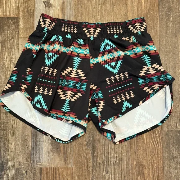 Sterling Kreek Western Navajo Print Jogging/Athletic Shorts Sz. Lg. - Picture 1 of 4
